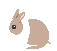 gif of a pixel bunny