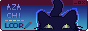 button styled like a browser window with a black cat looking up in front of it. there's text on the left that reads azachi, and Loor under it